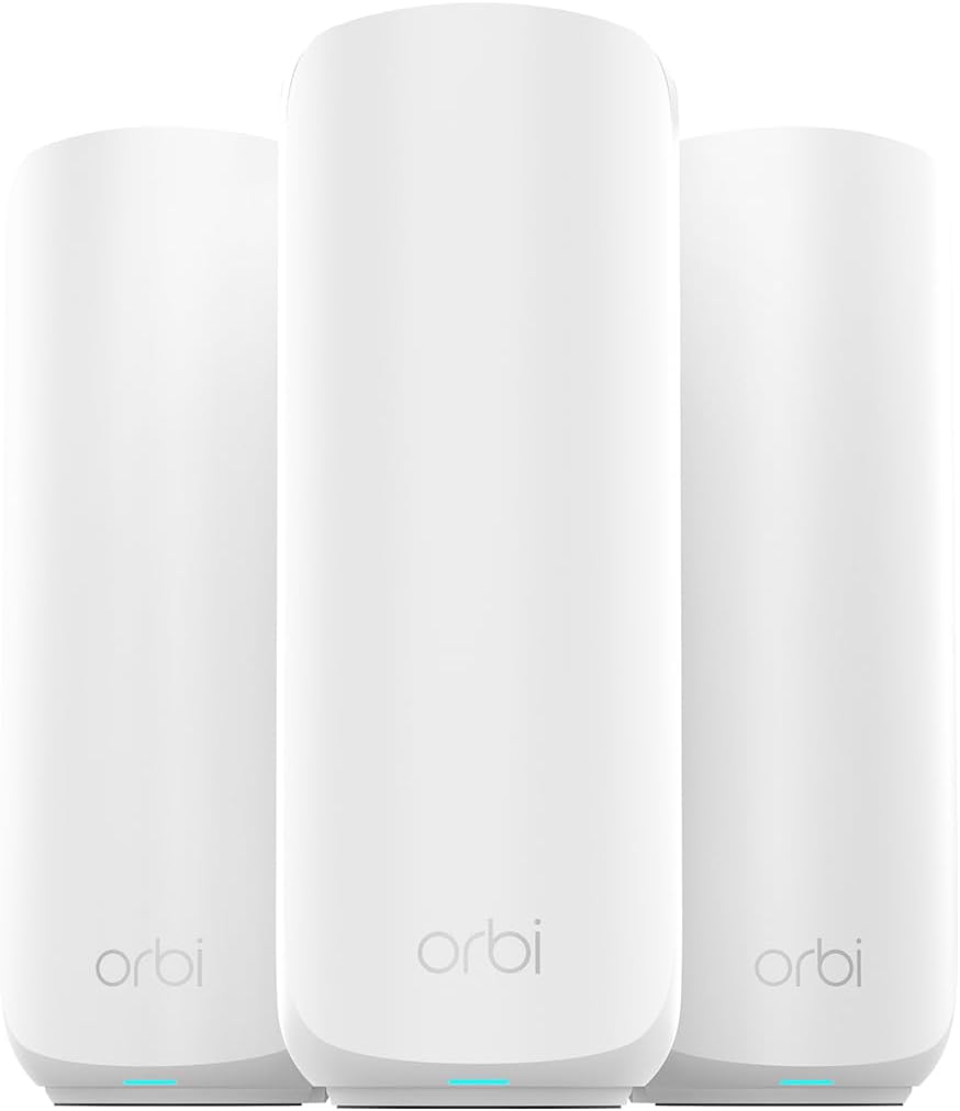 NETGEAR Orbi 370 Series (RBE373) – Dual-Band Wi-Fi 7 Mesh System, 3-Pack NETGEAR Orbi 370 Series (RBE373) – Dual-Band Wi-Fi 7 Mesh System, 3-Pack
