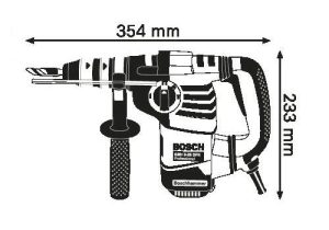 Bosch Professional Rotary Hammer GBH 3-28 DFR (incl. Cloth, 13mm Keyless Chuck, Quick-Change SDS plus Chuck, Auxiliary Handle, Grease Tube, Case)