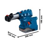 Bosch Professional 18V System Cordless Hammer Drill GBH 18V-22 (SDS plus, incl. 2x 4.0Ah Battery, GAL 18V-40 Fast Charger, L-BOXX)