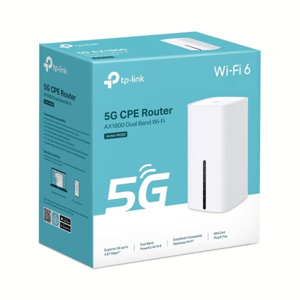 TP-Link Archer NX200 – LTE Wi-Fi 6 Router AX1800 with SIM Slot & Gigabit Ports