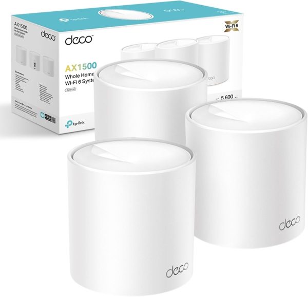 TP-Link Deco X10 (3-Pack) – AX1500 Whole Home Mesh Wi-Fi 6 System