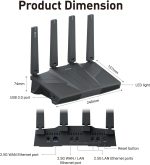 GL.iNet Flint 3e (GL-BE6500) – Wi-Fi 7 VPN Router with 5× 2.5G Ports