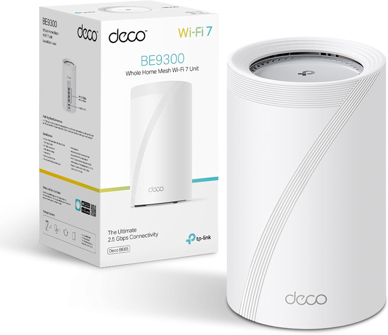 TP-Link Deco BE65 – BE9300 Tri-Band Wi-Fi 7 Mesh Router (1-Pack) TP-Link Deco BE65 – BE9300 Tri-Band Wi-Fi 7 Mesh Router (1-Pack)