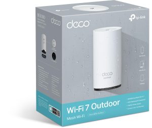 TP-Link Deco BE25 Outdoor WiFi 7 Router – Dual-Band, 2× 2.5G Ports, PoE/AC Power