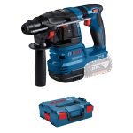 Bosch Professional 18V System Cordless Hammer Drill GBH 18V-22 (SDS plus, incl. 2x 4.0Ah Battery, GAL 18V-40 Fast Charger, L-BOXX) - In L-BOXX, Without batteries/charger
