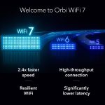 NETGEAR Orbi 770 Series (RBE773) – Tri-Band Wi-Fi 7 Mesh System, 3-Pack