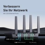 GL.iNet GL-MT6000 (Flint 2) – Wi-Fi 6 Gaming Router with 2×2.5G & 4×Gigabit Ports