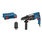 Bosch PRO Hammer Drill GBH 2-28 F (incl. Auxiliary Handle, Depth Stop 210mm, Cloth, Keyless Chuck, Quick-Change SDS plus Chuck, Carry Case)