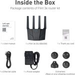 GL.iNet Flint 3e (GL-BE6500) – Wi-Fi 7 VPN Router with 5× 2.5G Ports
