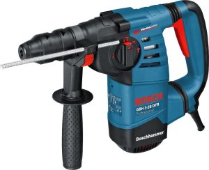 Bosch Professional Rotary Hammer GBH 3-28 DFR (incl. Cloth, 13mm Keyless Chuck, Quick-Change SDS plus Chuck, Auxiliary Handle, Grease Tube, Case)