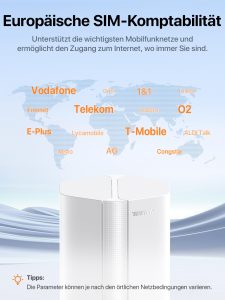 Tenda 5G01 – 5G Wi-Fi 6 Router for Nano SIM with Gigabit Port & Mesh+