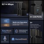 TP-Link Archer BE550 – Wi-Fi 7 BE9300 Tri-Band Router with 2.5G Ports & VPN