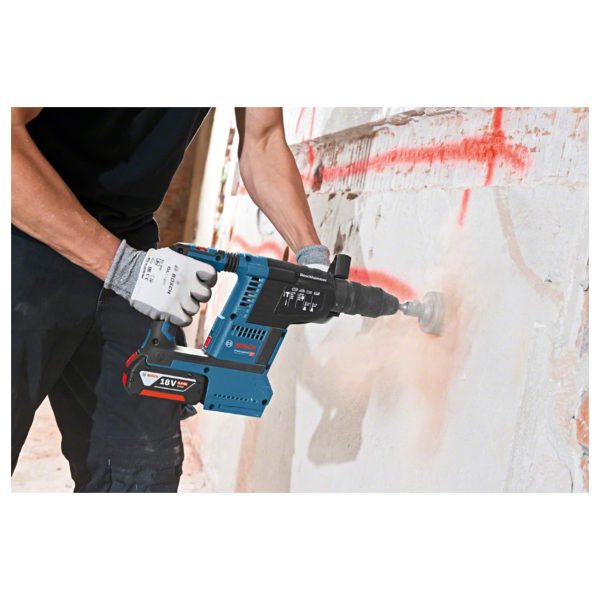Bosch PRO 18V Cordless Hammer Drill GBH 18V-26 (SDS Plus, max. drill Ø concrete/steel/wood 26/13/30mm, L-BOXX, Body Only)