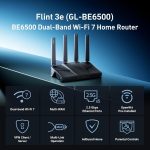 GL.iNet Flint 3e (GL-BE6500) – Wi-Fi 7 VPN Router with 5× 2.5G Ports