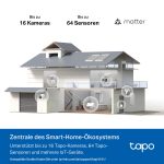 TP-Link Tapo H500 HomeBase – Smart Hub with 16GB Storage, Expandable to 16TB