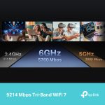 TP-Link Archer BE550 – Wi-Fi 7 BE9300 Tri-Band Router with 2.5G Ports & VPN