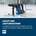 Bosch PRO 18V Cordless Hammer Drill GBH 18V-26 (SDS Plus, max. drill Ø concrete/steel/wood 26/13/30mm, L-BOXX, Body Only)
