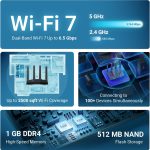 GL.iNet Flint 3e (GL-BE6500) – Wi-Fi 7 VPN Router with 5× 2.5G Ports