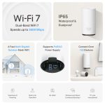 TP-Link Deco BE25 Outdoor WiFi 7 Router – Dual-Band, 2× 2.5G Ports, PoE/AC Power