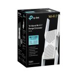 TP-Link RE655BE Tri-Band WiFi 7 Range Extender – BE9300, EasyMesh, 2.5G LAN, WPA3