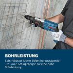 Bosch PRO Hammer Drill GBH 2-28 F (incl. Auxiliary Handle, Depth Stop 210mm, Cloth, Keyless Chuck, Quick-Change SDS plus Chuck, Carry Case)