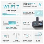 GL.iNet GL-BE3600 (Slate 7) – Portable Wi-Fi 7 Travel Router with VPN & 2.5G Port