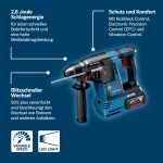 Bosch PRO 18V Cordless Hammer Drill GBH 18V-26 (SDS Plus, max. drill Ø concrete/steel/wood 26/13/30mm, L-BOXX, Body Only)