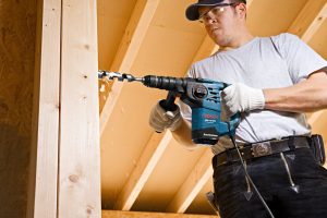 Bosch Professional Rotary Hammer GBH 3-28 DFR (incl. Cloth, 13mm Keyless Chuck, Quick-Change SDS plus Chuck, Auxiliary Handle, Grease Tube, Case)