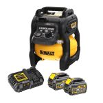 DeWalt DCC1054T2-GB 54V XR FLEXVOLT Cordless 10L Air Compressor incl. 2x DCB546 Batteries