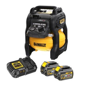 DeWalt DCC1054T2-GB 54V XR FLEXVOLT Cordless 10L Air Compressor incl. 2x DCB546 Batteries