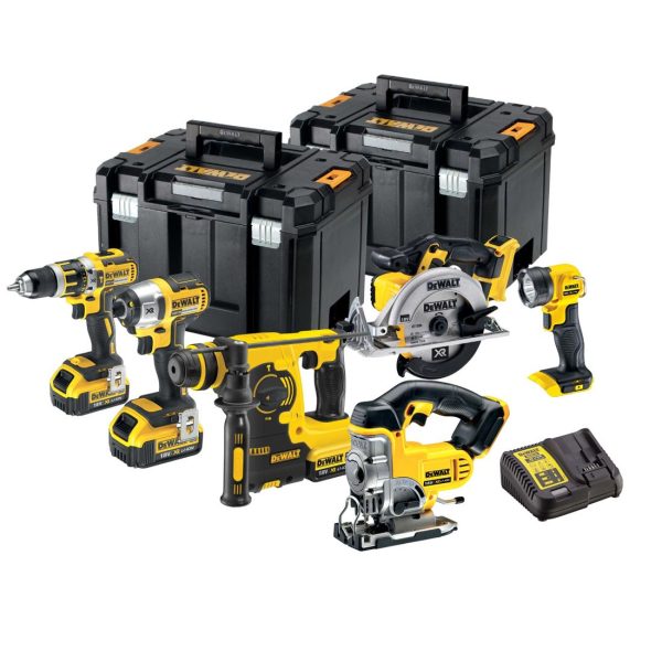 DeWalt DCK699M3T 18V XR 6-Piece Cordless Power Tool Kit incl. 3x 4.0Ah Batteries
