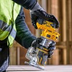DeWalt DCW604NT-XJ 18V XR Brushless 1/4" Router, Body Only, in TSTAK Case