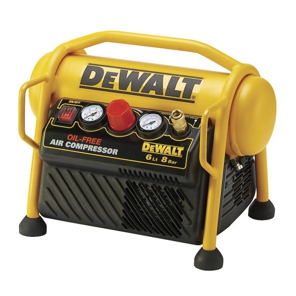 DeWalt DPC6MRC-GB 230V 1.5HP Mini Roll Cage Air Compressor 6 Litre