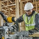 DeWalt DWS727 250mm Dual-Bevel Slide Mitre Saw with XPS