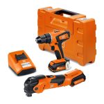Fein MM 300 Multitool & Drill Driver 12V Twin Kit incl. 2x 2.5Ah Batteries