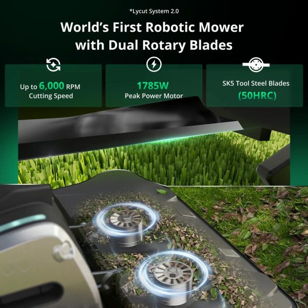 Lymow One Plus 5A Tracked Robotic Lawn Mower