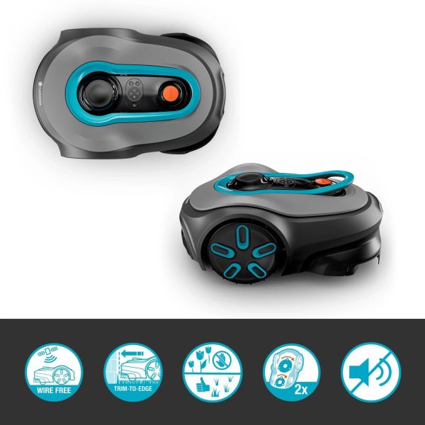 GARDENA smart SILENO free Set 800 Wire-Free Robotic Lawn Mower