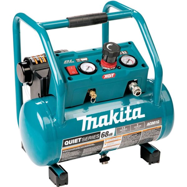 Makita AC001GZ 40V Max XGT Quiet Series Brushless 7.6L Air Compressor, Body Only