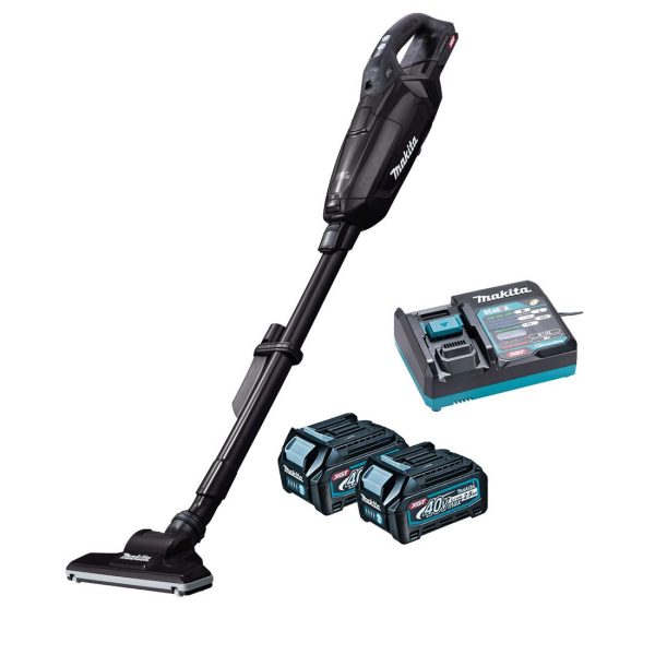 Makita CL002GD205 40V Max XGT Cordless Brushless Vacuum Cleaner Black incl. 2x 2.5Ah Batteries