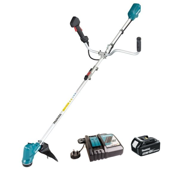 Makita DUR191URT8 18V LXT Brushless Split-Shaft U-Handle Line Trimmer incl. 1x 5.0Ah Battery
